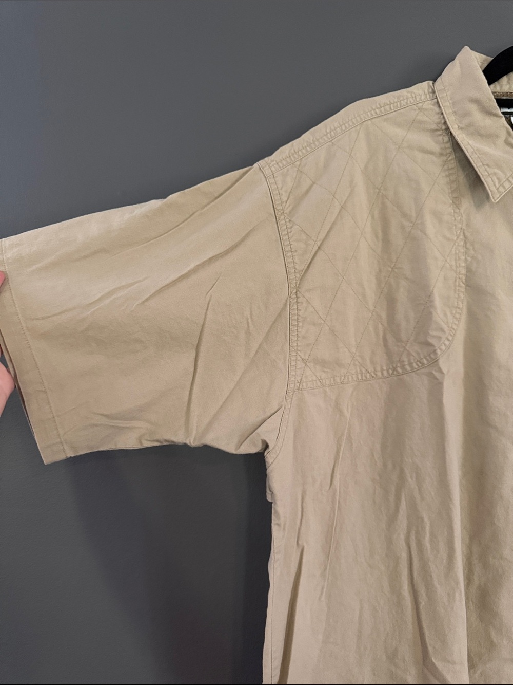 Columbia Men’s Outdoor/Fishing Button-Down Vented Shirt in Beige Cotton Sz XL - Picture 3 of 11